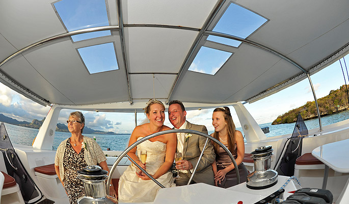 mauritius catamaran wedding